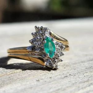 14k Gold Emerald Ring