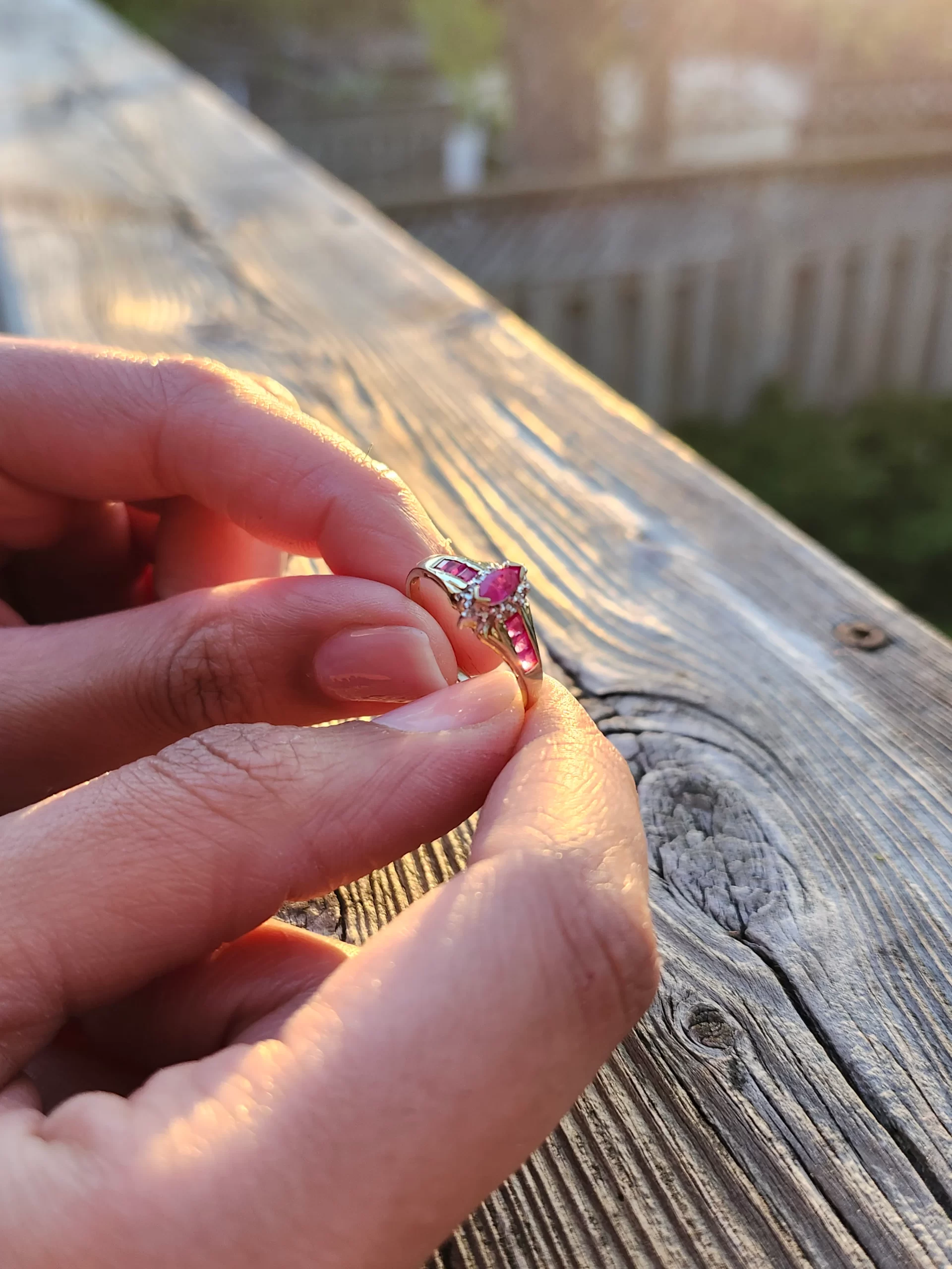10K Pink Sapphire Statement Ring - Image 6