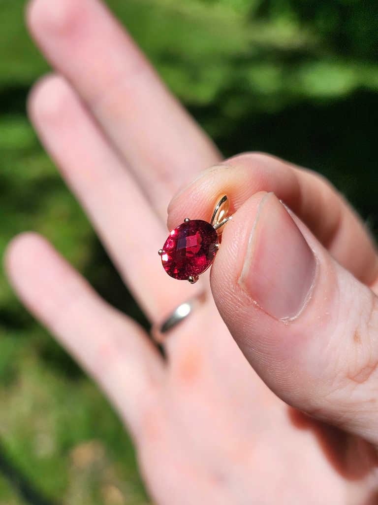 Rubellite Tourmaline Pendant