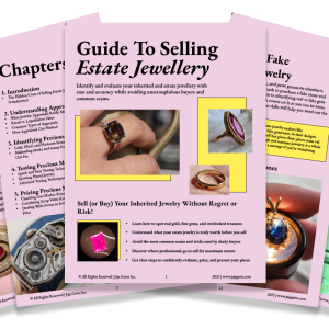 The Cover art for the complete guide to buying and selling estate jewellery.