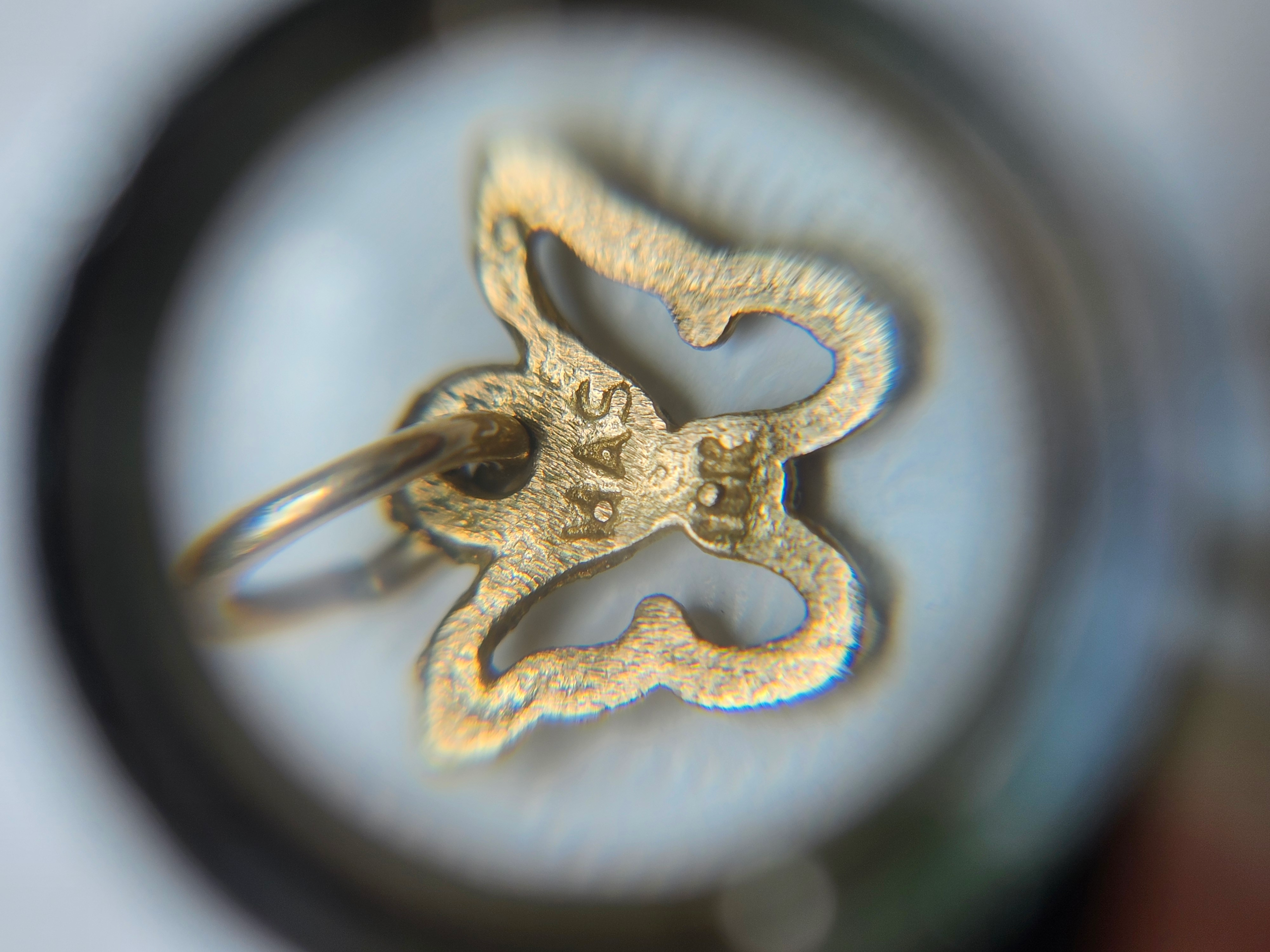 18K Gold Minimalist Butterfly Pendant - Image 3