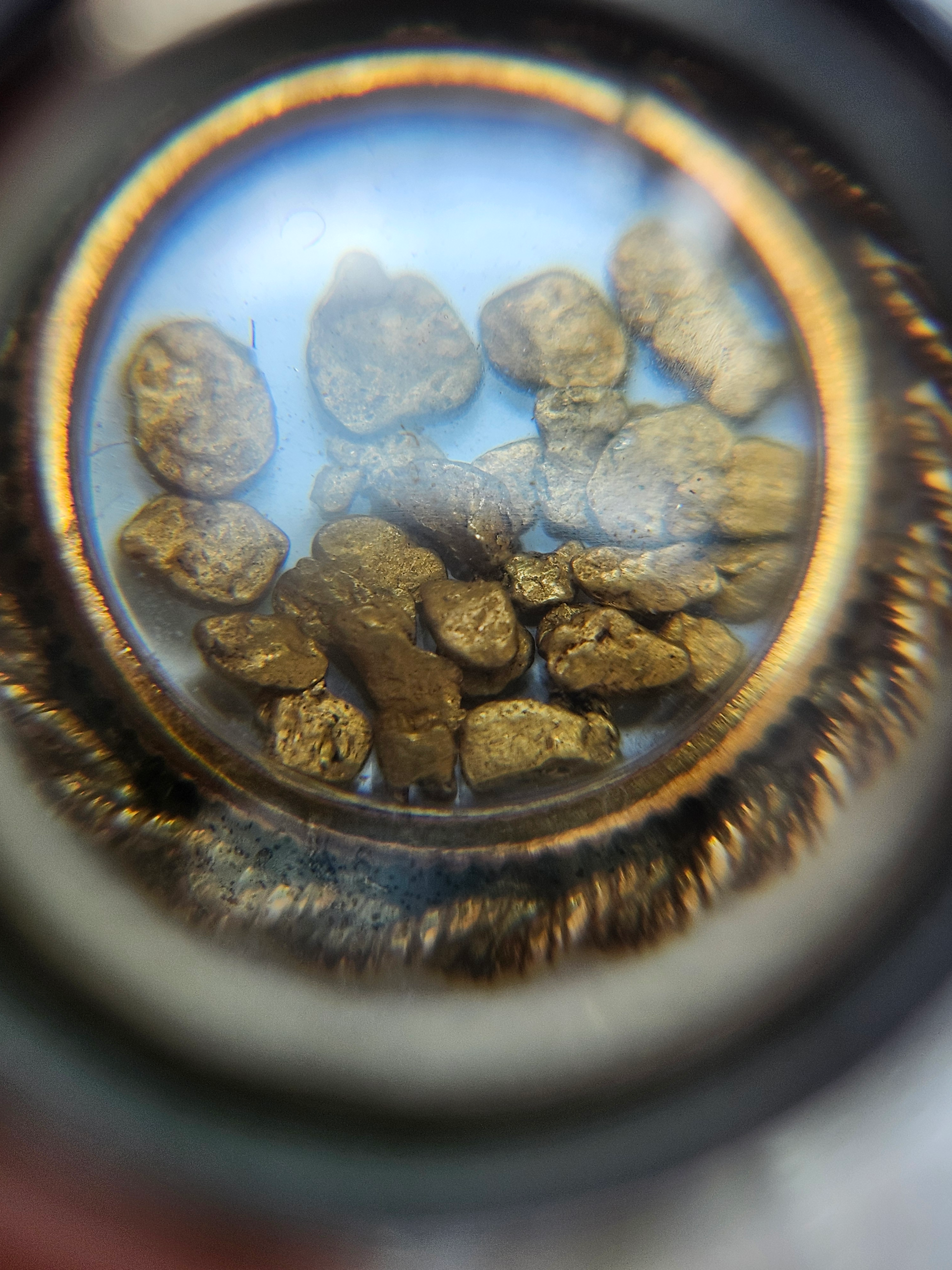Natural Gold Nugget Shaker Pendant - Image 4